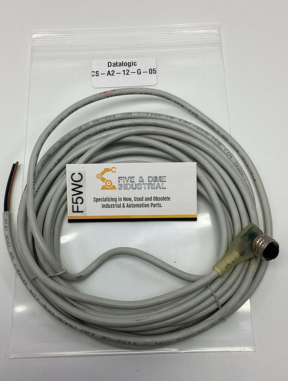 Datalogic CS-A2-12-G-05 Sensor Cable M12, 4-Pole, 5-Meters