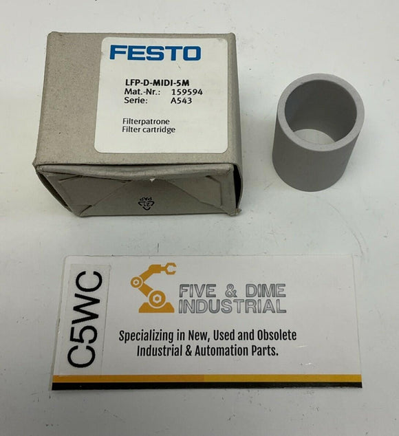 Festo LFP-D-MIDI-5M 5-Micron Filter Element 159594