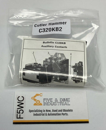 Cutler-Hammer C320KB2 Base Auxiliary Contact 1-NO 1-NC Eaton