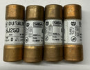 Siba 6J25D Time Delay Fuses 25-Amp 600V Lot of 4-2