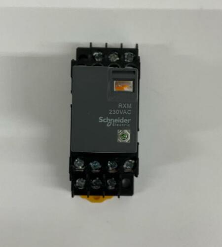 Schneider Electric  RXM4LB2P7  14 Pin Relay w/  Base 230 VAC