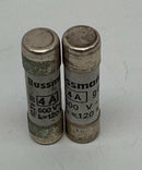Bussmann C10G4 4-Amp Fuses, 500VAC, 10X38mm  2-Pack-3