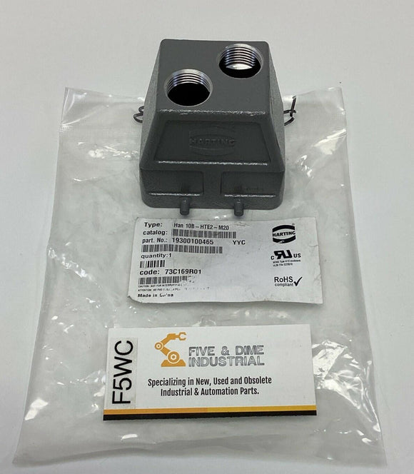 Harting 19300100465 Top Entry Hood HAN-10B-HTE2-M20