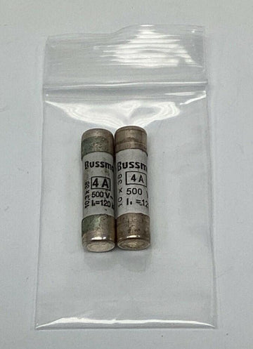Bussmann C10G4 4-Amp Fuses, 500VAC, 10X38mm  2-Pack - 0