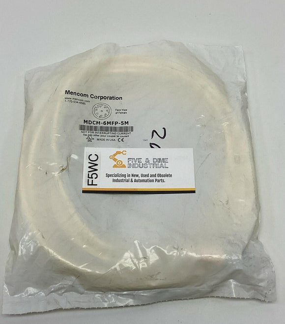 Mencom MDCM-6MFP-5M 8-Pole Female x 6-Pin Male Cable 5-Meter