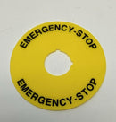 GE 080XTG802 Emergency Stop Name Plate Plastic 78mm-3