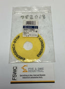 GE 080XTG802 Emergency Stop Name Plate Plastic 78mm-1