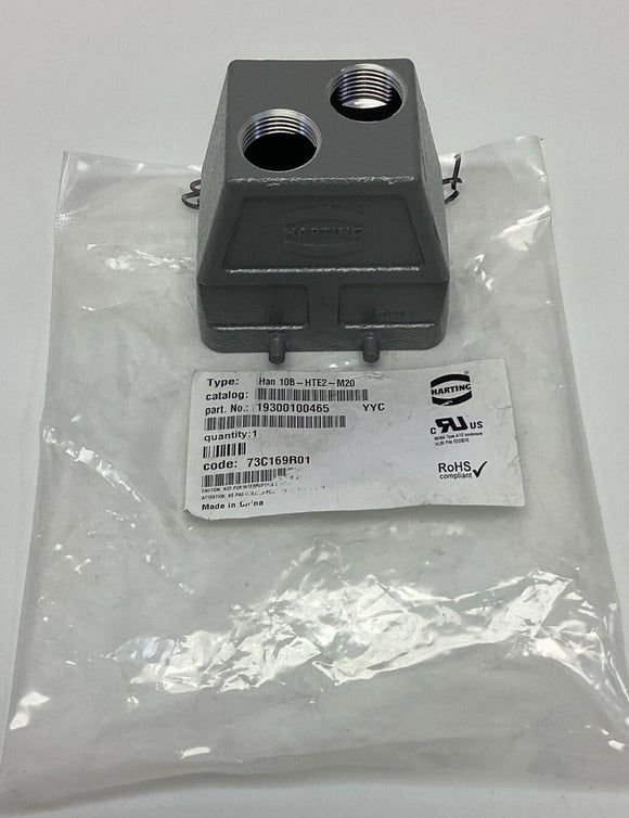 Harting 19300100465 Top Entry Hood HAN-10B-HTE2-M20