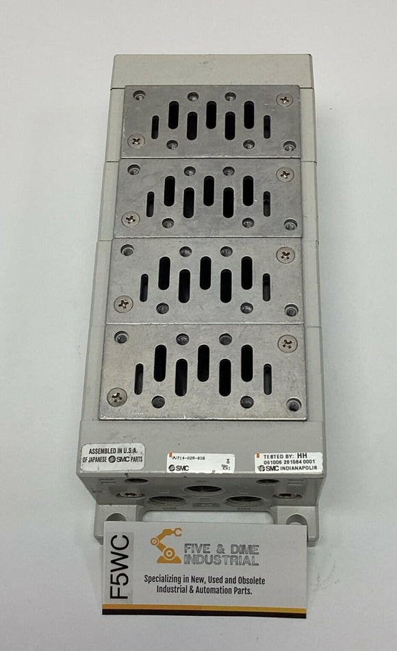 SMC VV714-02R-02B  4-Bank Valve Manifold