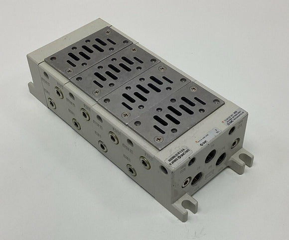 SMC VV714-02R-02B  4-Bank Valve Manifold