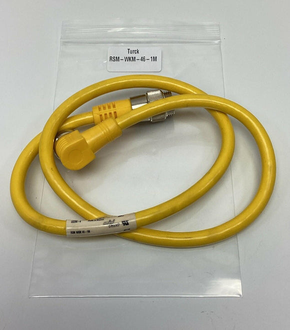 Turck RSM-WKM-46-1M / U2290-4 Minifast Cable Cordset 4-Pin, 4-Pole 1-Meter
