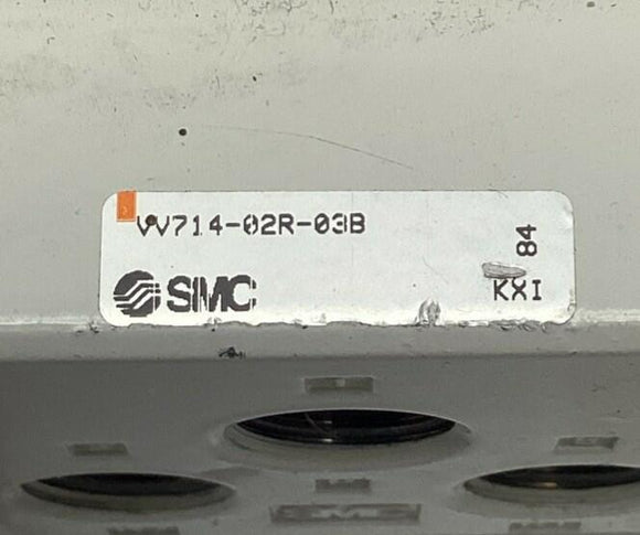 SMC VV714-02R-02B  4-Bank Valve Manifold