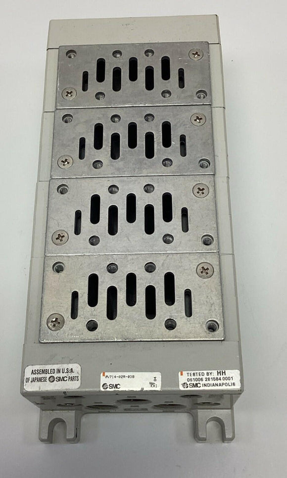 SMC VV714-02R-02B  4-Bank Valve Manifold