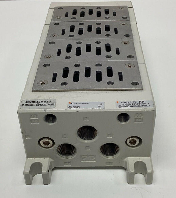 SMC VV714-02R-02B  4-Bank Valve Manifold