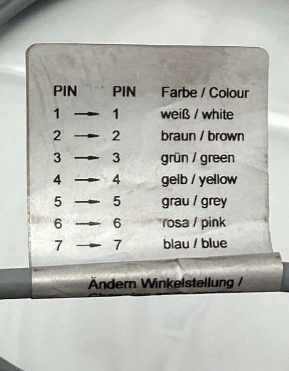 Siko KV07S0-0006 Sensor Cable 7-Pin, Single End 10-Meters