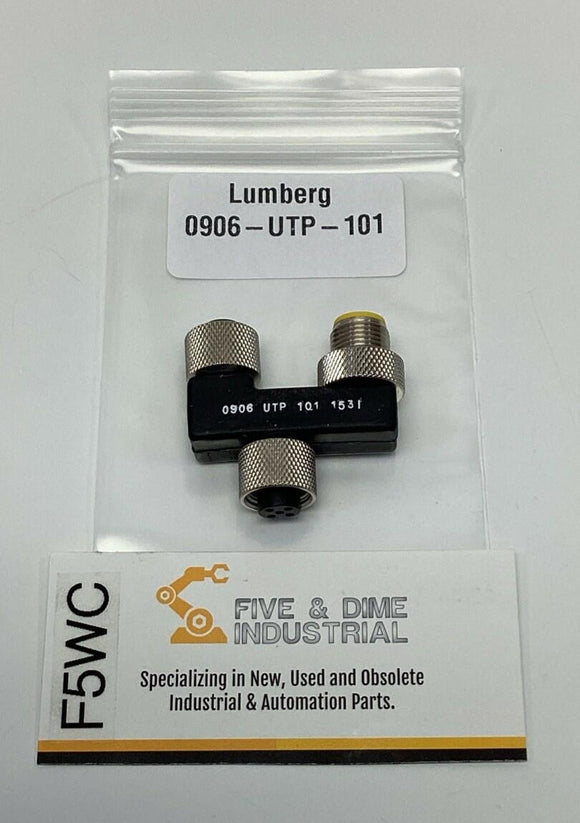 Lumberg 0906-UTP-101  "Y" Sensor Splitter M12, 5-Pole