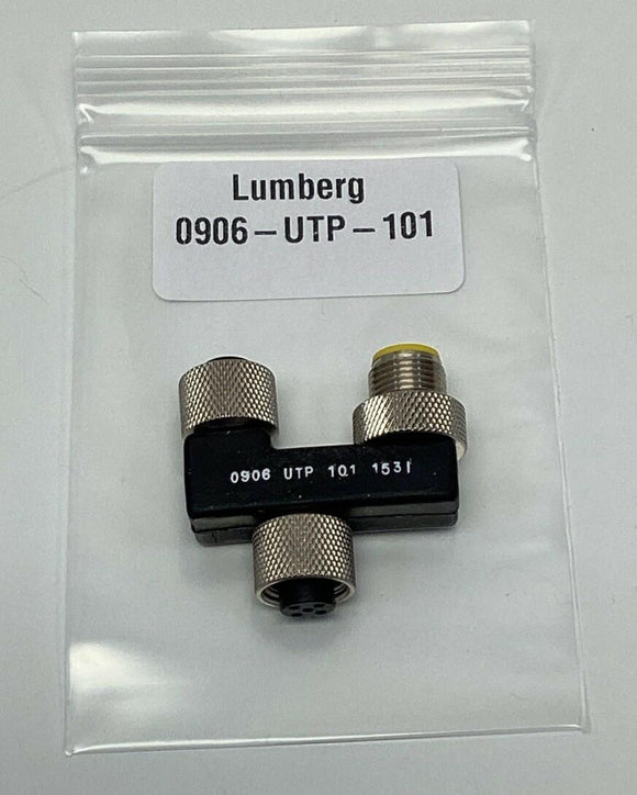 Lumberg 0906-UTP-101  "Y" Sensor Splitter M12, 5-Pole