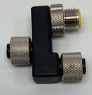 Lumberg 0906-UTP-101  "Y" Sensor Splitter M12, 5-Pole-4