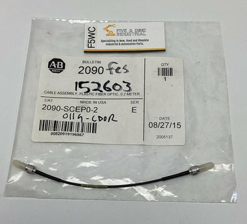 Allen Bradley 2090-SCEP0-2 Ser. E Plastic Fiber Optic Cable 0.2 Meter