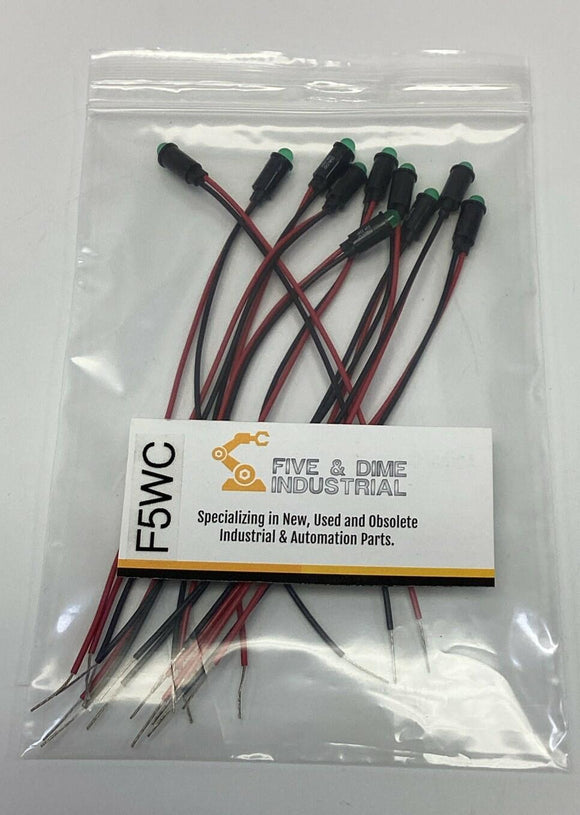 Dialight 559-2201-003F Neon Green Panel Mount Indicator Lamp Pack of 10