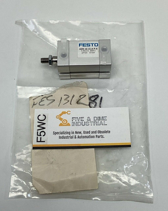 Festo ADN-16-15-A-P-A Pneumatic Compact Cylinder 16mm Bore x 10mm Stroke 536221