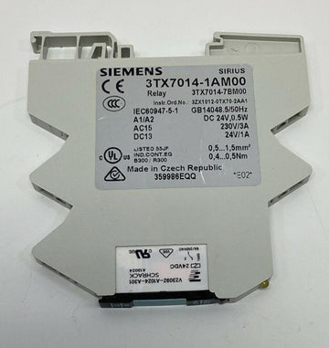 Siemens 3TX7014-1AM00 DIN Mount with Schrack V23092-A1024-A301 Relay - 0