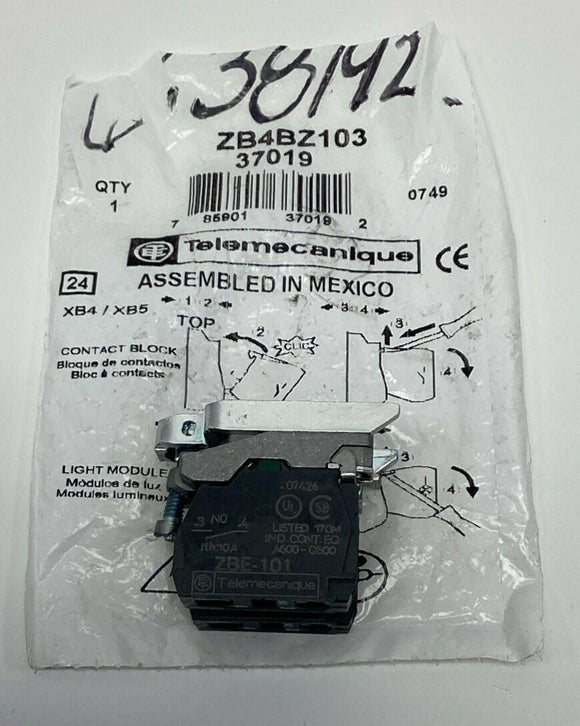 Telemecanique ZB4BZ103 Push Button Contact Block
