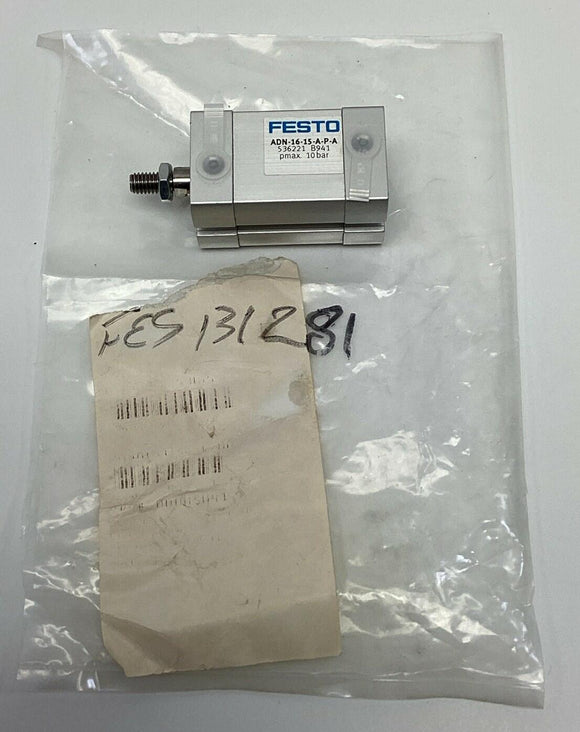 Festo ADN-16-15-A-P-A Pneumatic Compact Cylinder 16mm Bore x 10mm Stroke 536221
