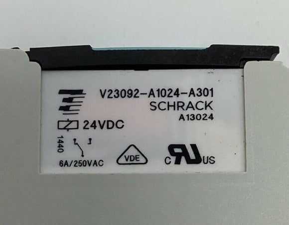 Siemens 3TX7014-1AM00 DIN Mount with Schrack V23092-A1024-A301 Relay
