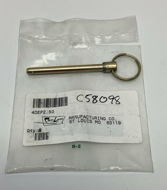 Carr Lane 4DEP2.50  1/4'' x 2.5'' Grip Length Quick Release Detent Pin