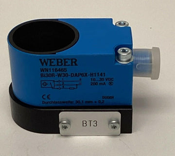 Weber WN116465 Inductive Ring Sensor 10-30VDC  Bi30R-W30-DAP6X-H1141 - 0