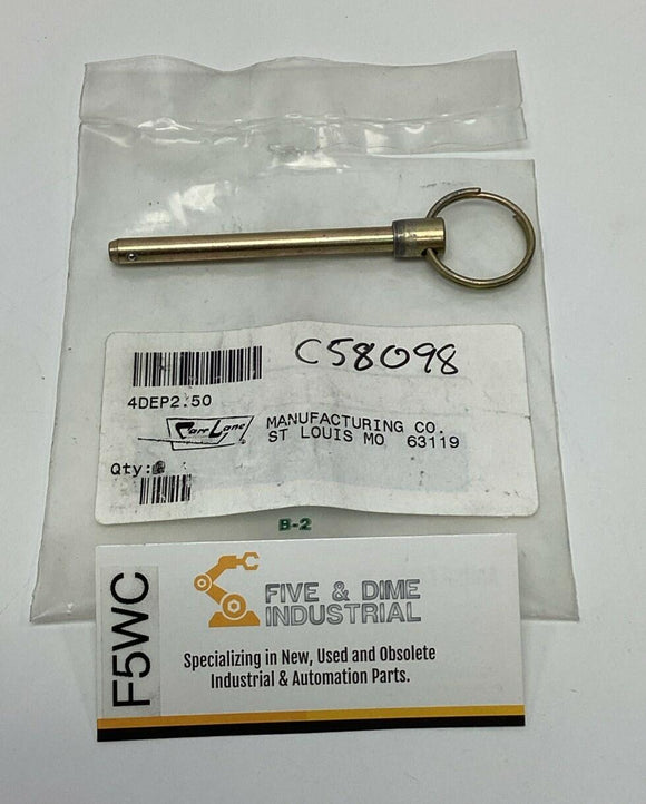 Carr Lane 4DEP2.50  1/4'' x 2.5'' Grip Length Quick Release Detent Pin