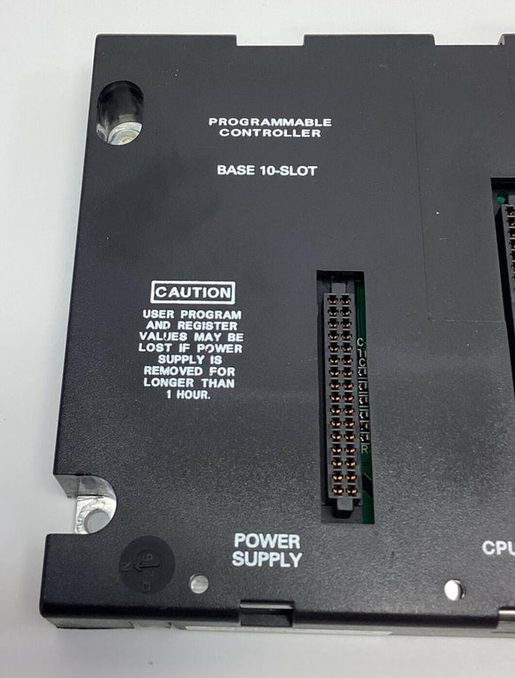 GE Fanuc IC693CHS391M 10-Slot EMI Enhanced PLC Base