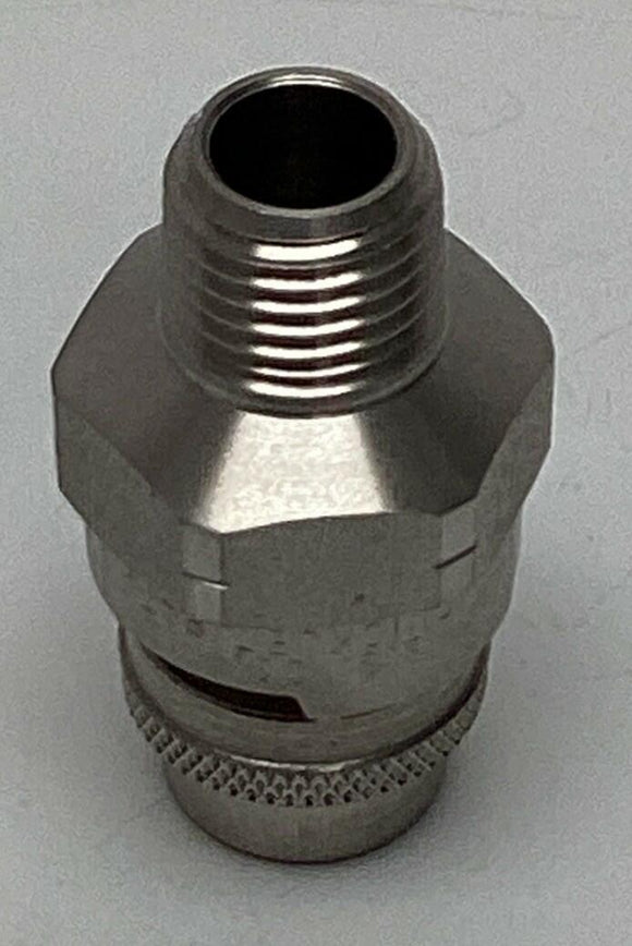 Spraying System 1/4QJJA-SS+QUA-SS0015 Quick VeeJet Nozzle 1/4'' NPT, Stainless