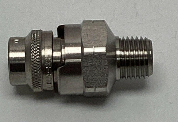 Spraying System 1/4QJJA-SS+QUA-SS0015 Quick VeeJet Nozzle 1/4'' NPT, Stainless