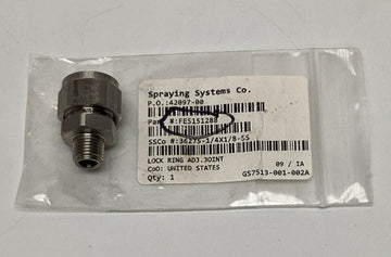 Spraying System 36275-1/4X1/8-SS  Adjustable Ball Fitting 1/8'' NPT Outlet - 0