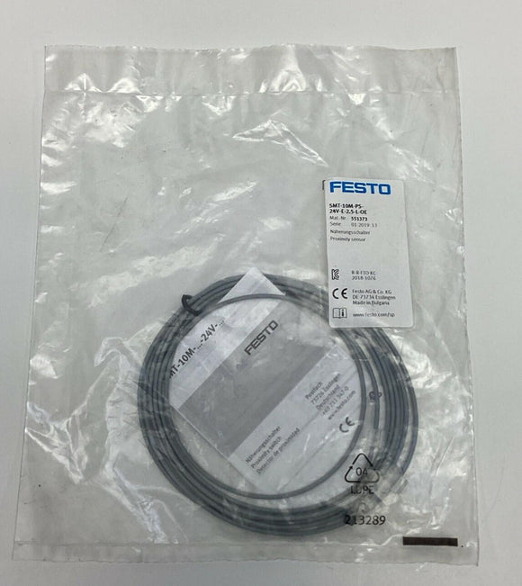 Festo SMT-10M-PS-24V-E-2.5-L-0E Proximity Sensor 551373