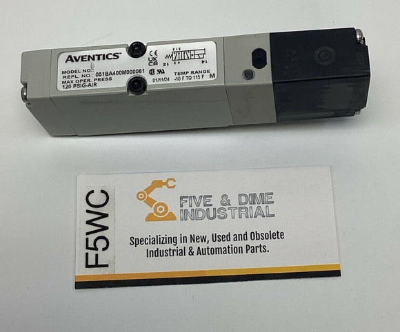 Aventics 051BA400M000061 Pneumatic Solenoid Pilot Valve