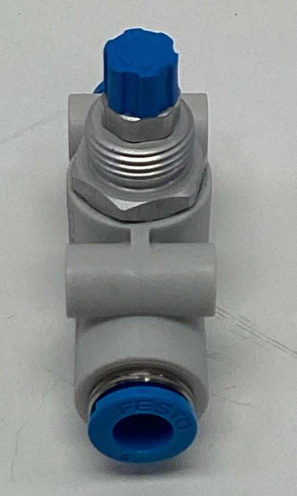 Festo GR-QS-6 One Way Flow Control Valve 193969 GR6 Connections.