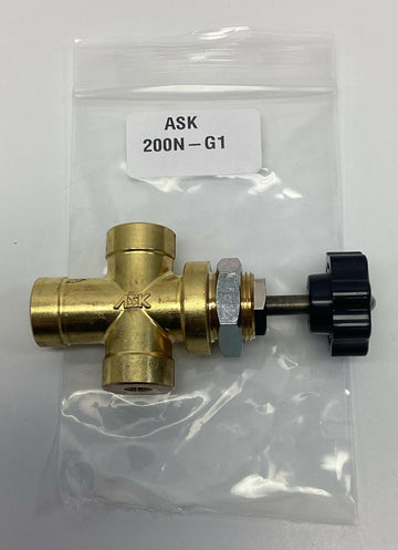 ASK 200N-G1  1/8'' British Pipe, Hydraulic Gauge Valve PA-200N - 0