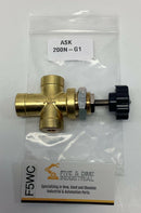 ASK 200N-G1  1/8'' British Pipe, Hydraulic Gauge Valve PA-200N-1