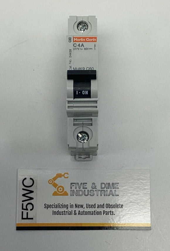 Square D MG-24428 Circuit Breaker 4-Amp 277VAC, 65VDC Merlin Gerin