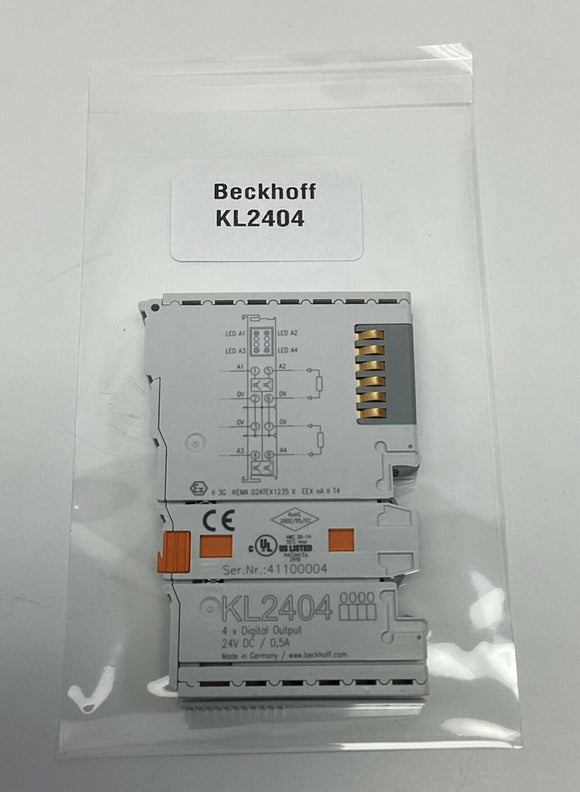 Beckhoff KL2404 Digital PLC Output Module 24VDC