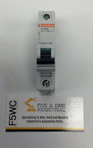 Square D MG-24434 Circuit Breaker 16-Amp 277VAC, 65VDC Merlin Gerin