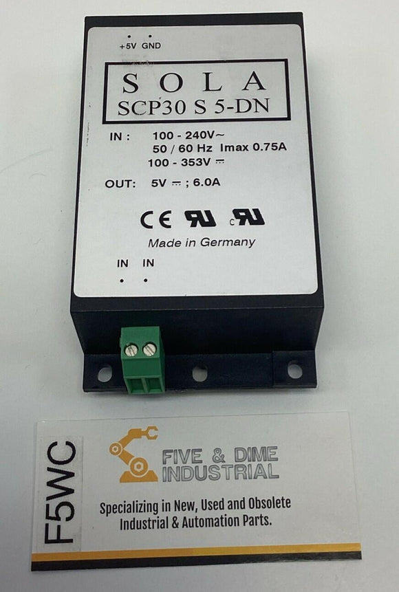Sola SPC30-5-DN  5 VDC Power Supply