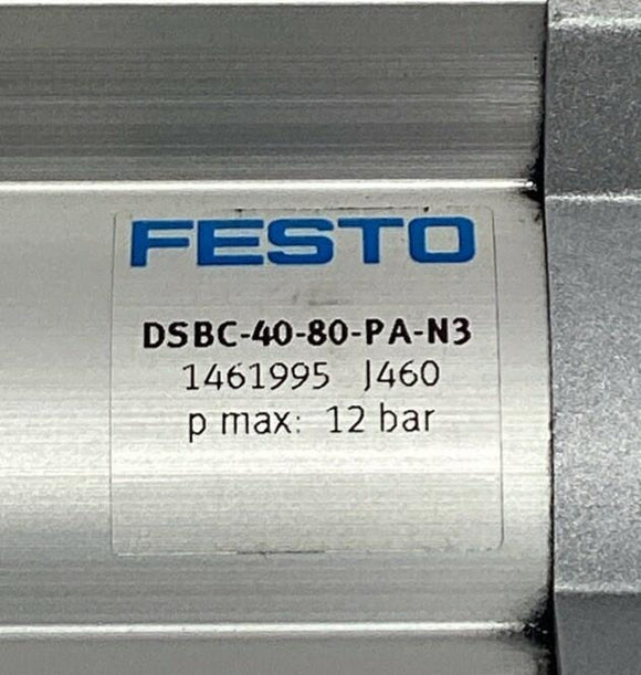 Festo DSBC-40-80-PA-N3 / 1461995 Pneumatic Cylinder 40mm Bore 80mm Stroke