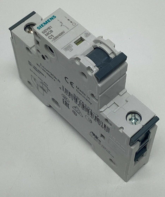 Siemens 5SY6101-7  1-Amp, 1-Pole Circuit Breaker 230/400VAC MCB-C1