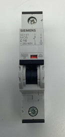Siemens 5SY4116-7  16-Amp, 1-Pole Circuit Breaker 230/400VAC MCB-C16-4