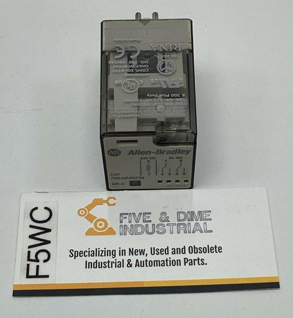 Allen Bradley 700-HA32Z24 8-Pin Round Base Relay 24VDC Coil