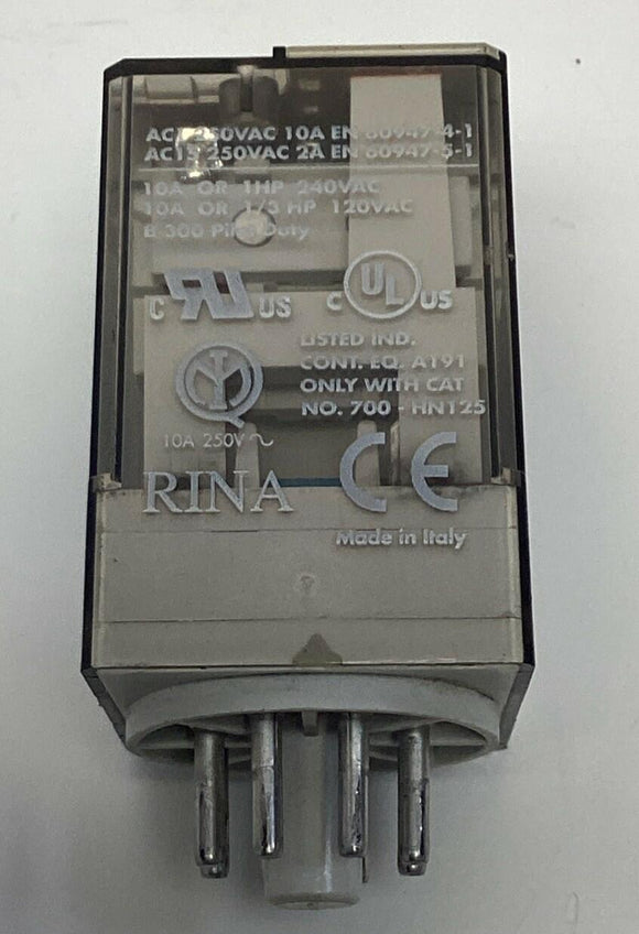 Allen Bradley 700-HA32Z24 8-Pin Round Base Relay 24VDC Coil